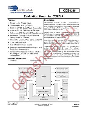 CDB4245 datasheet  